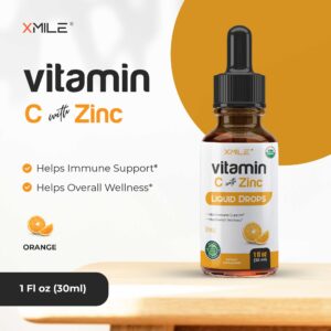 Organic Vitamin C with Zinc Liquid Drops