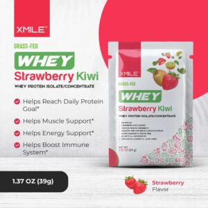 Whey Based Protein Powder – Single Serve Packet – Strawberry Kiwi