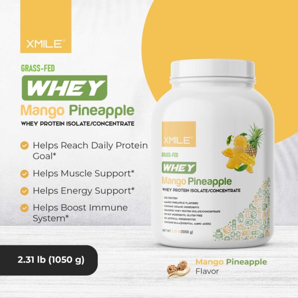 Whey Based Protein Powder – Mango Pineapple – Canister