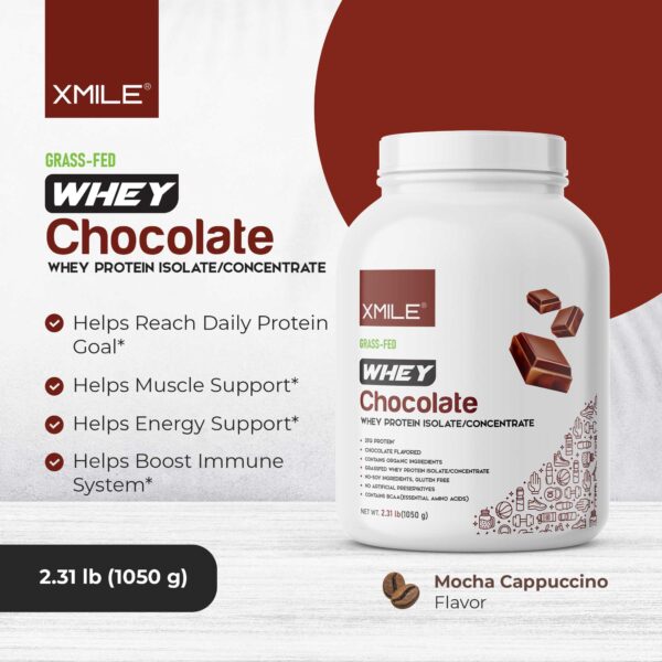 Whey Based Protein Powder - Chocolate - Canister - Image 3