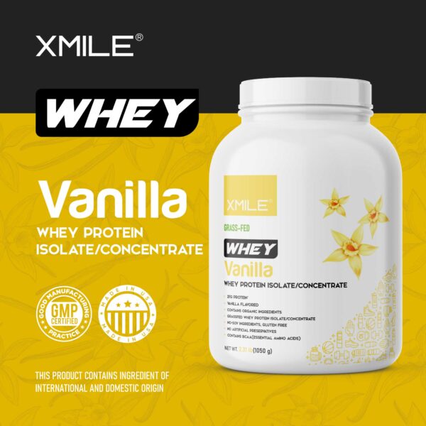 Whey Based Protein Powder - Vanilla - Canister - Image 4