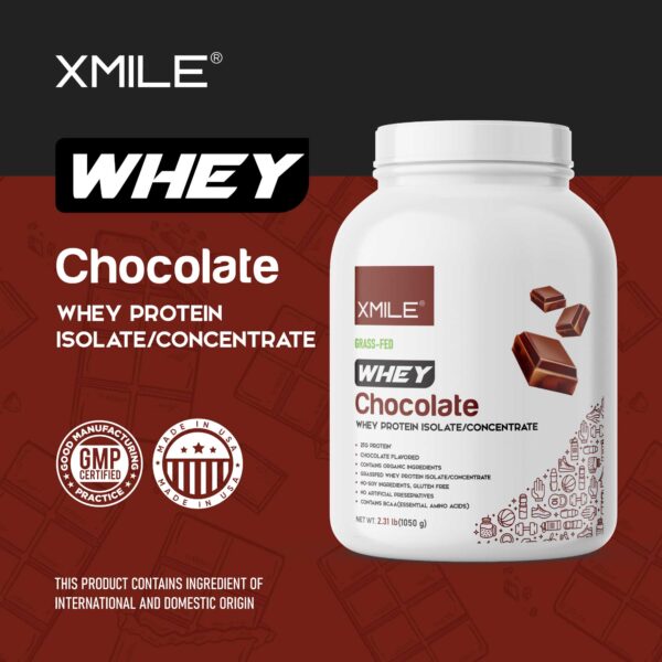 Whey Based Protein Powder - Chocolate - Canister - Image 4